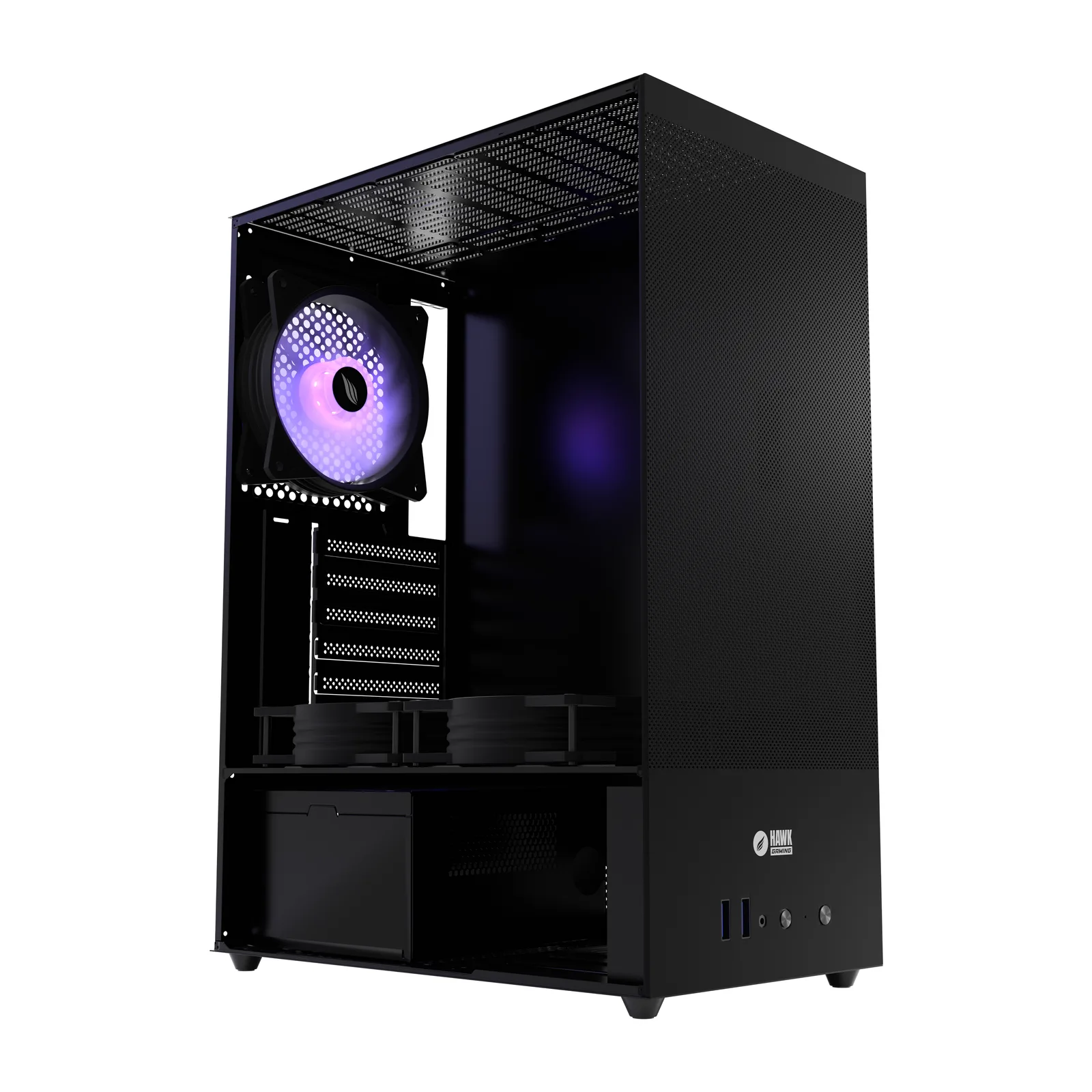 HC310 600W RGB Mesh Micro ATX Mini Tower Schwarz 1