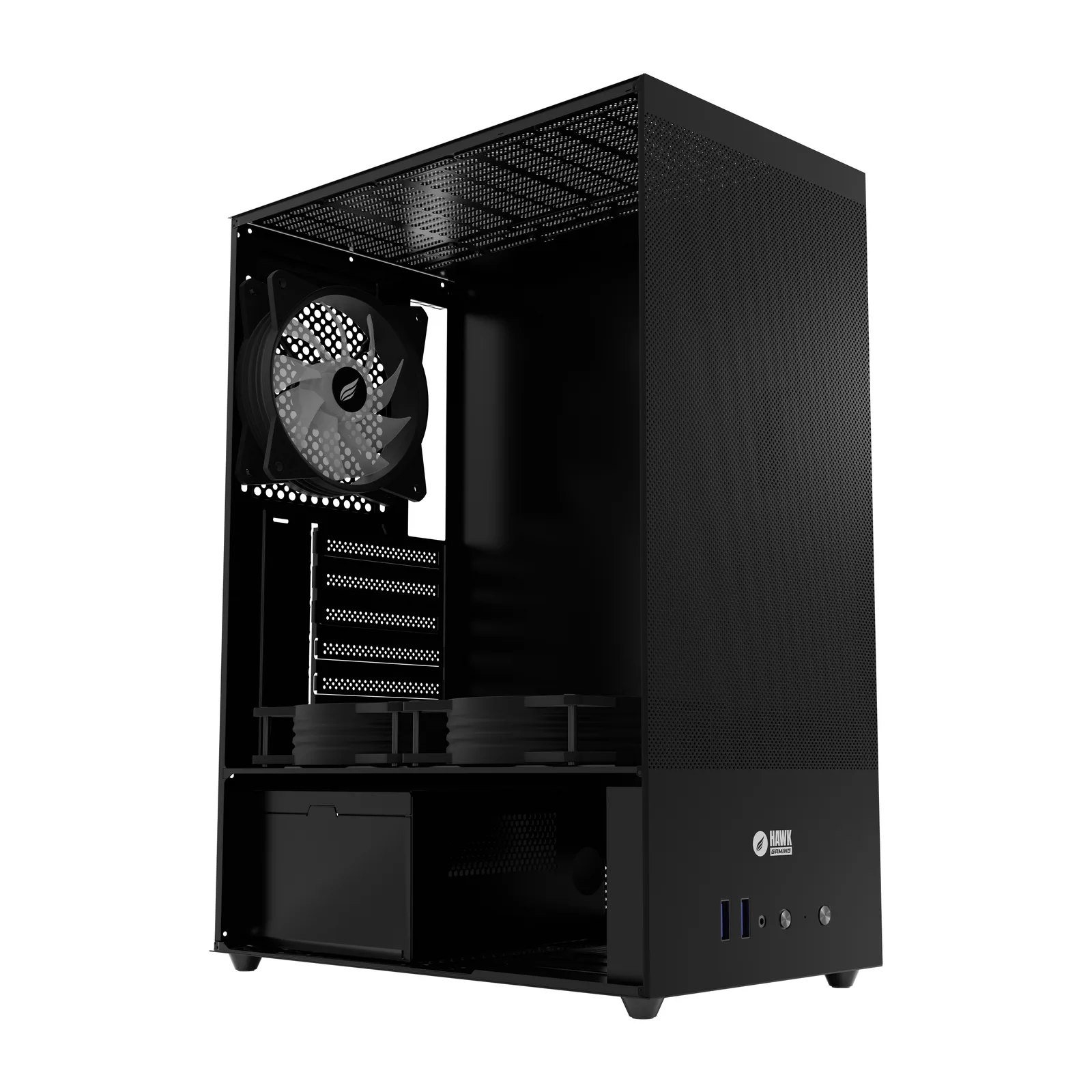 HC310 600W RGB Mesh Micro ATX Mini Tower Schwarz 2
