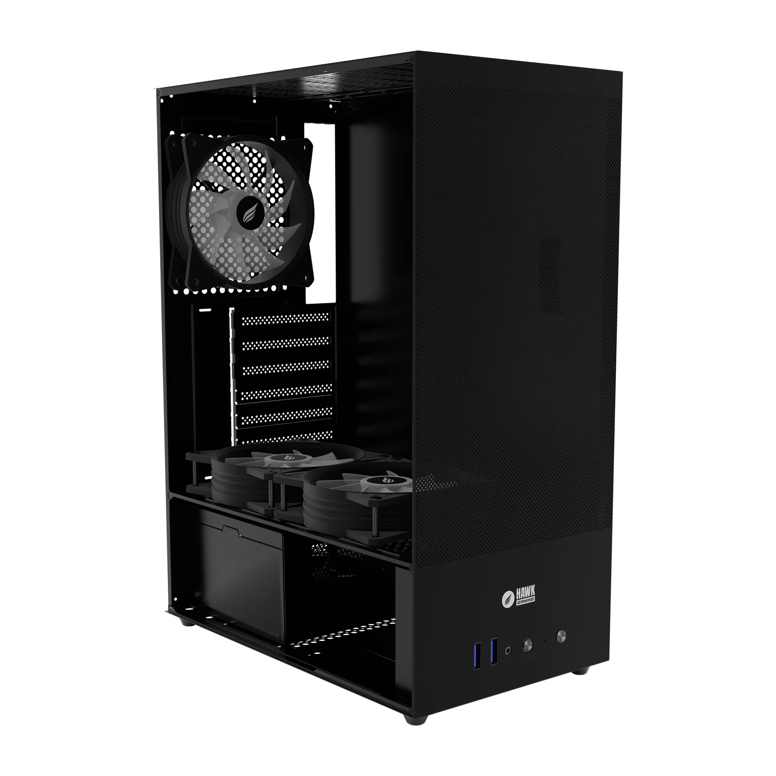 HC310 600W RGB Mesh Micro ATX Mini Tower Schwarz 8