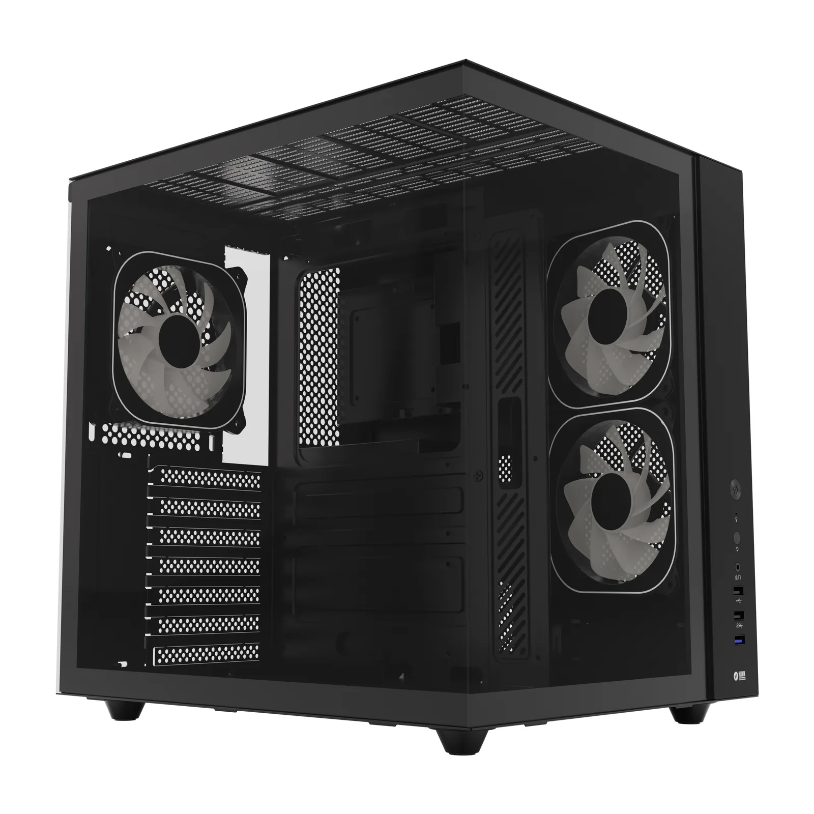 HC510 650W 80+ Bronze ARGB Aquarium ATX Mid Tower Schwarz 1
