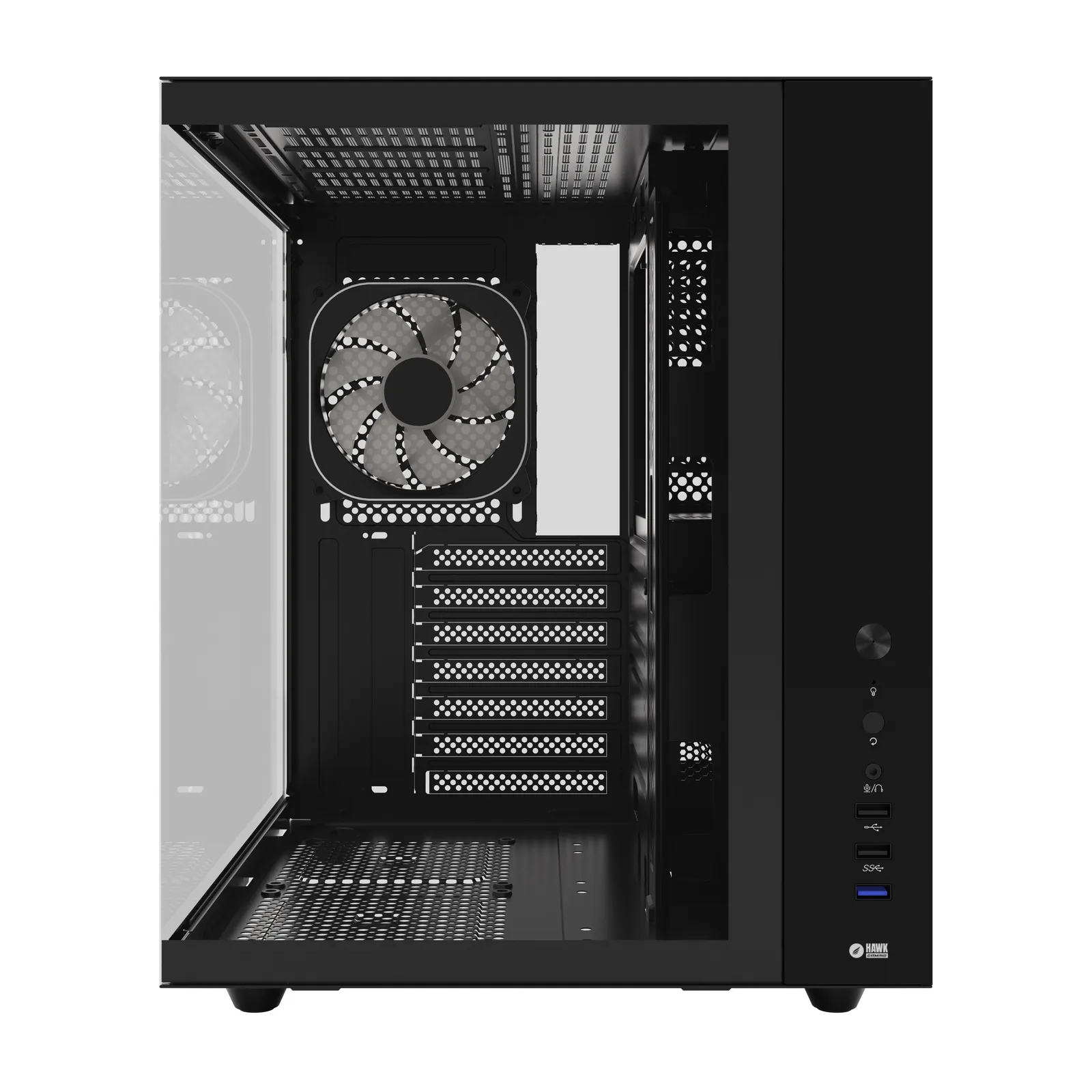 HC510 650W 80+ Bronze ARGB Aquarium ATX Mid Tower Schwarz 3