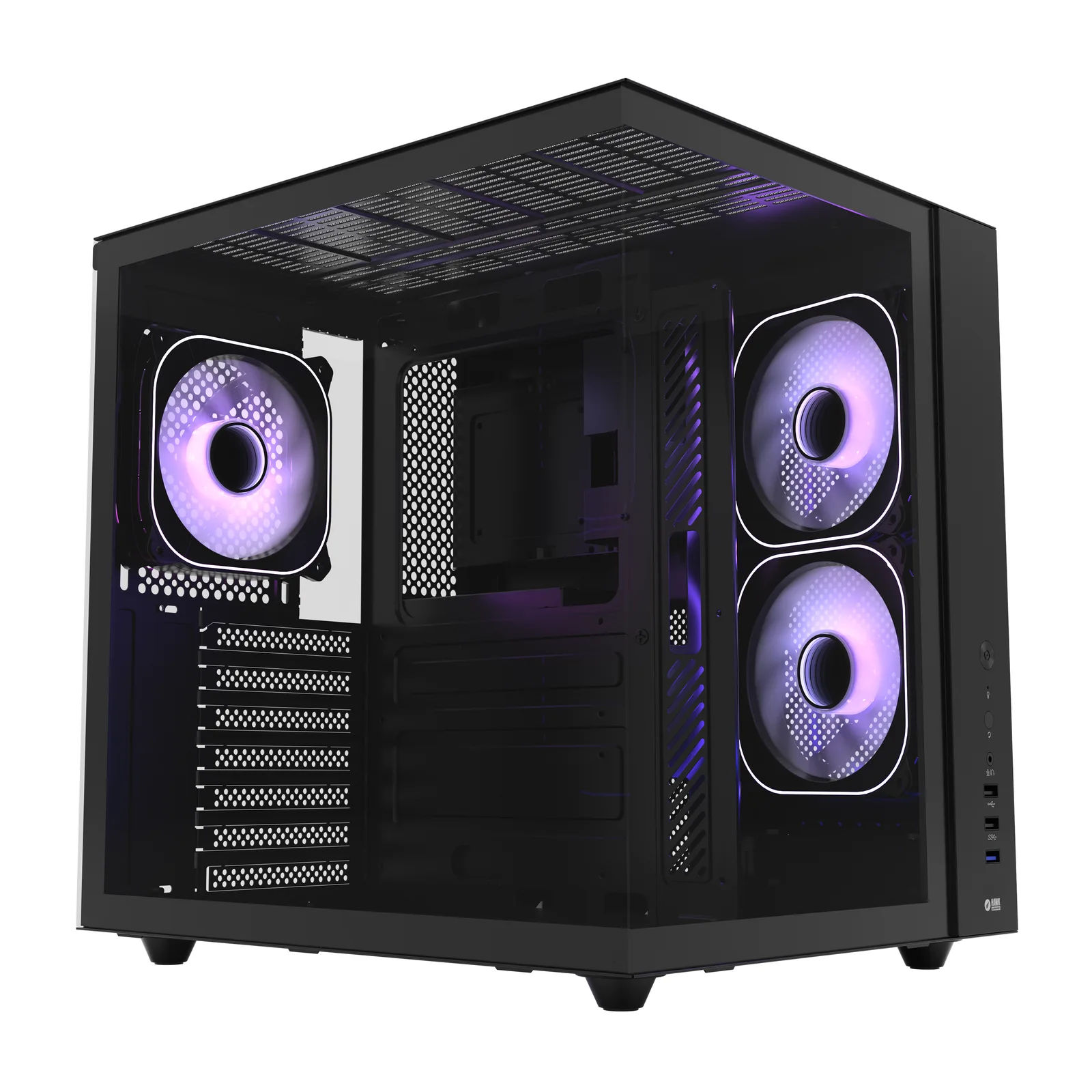 HC510 650W 80+ Bronze ARGB Aquarium ATX Mid Tower Schwarz 7