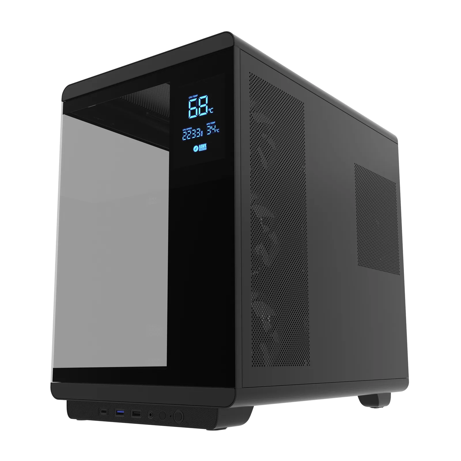 HC710 850W 80+ Bronze ARGB Akvaryum ATX Mid Tower Siyah 2