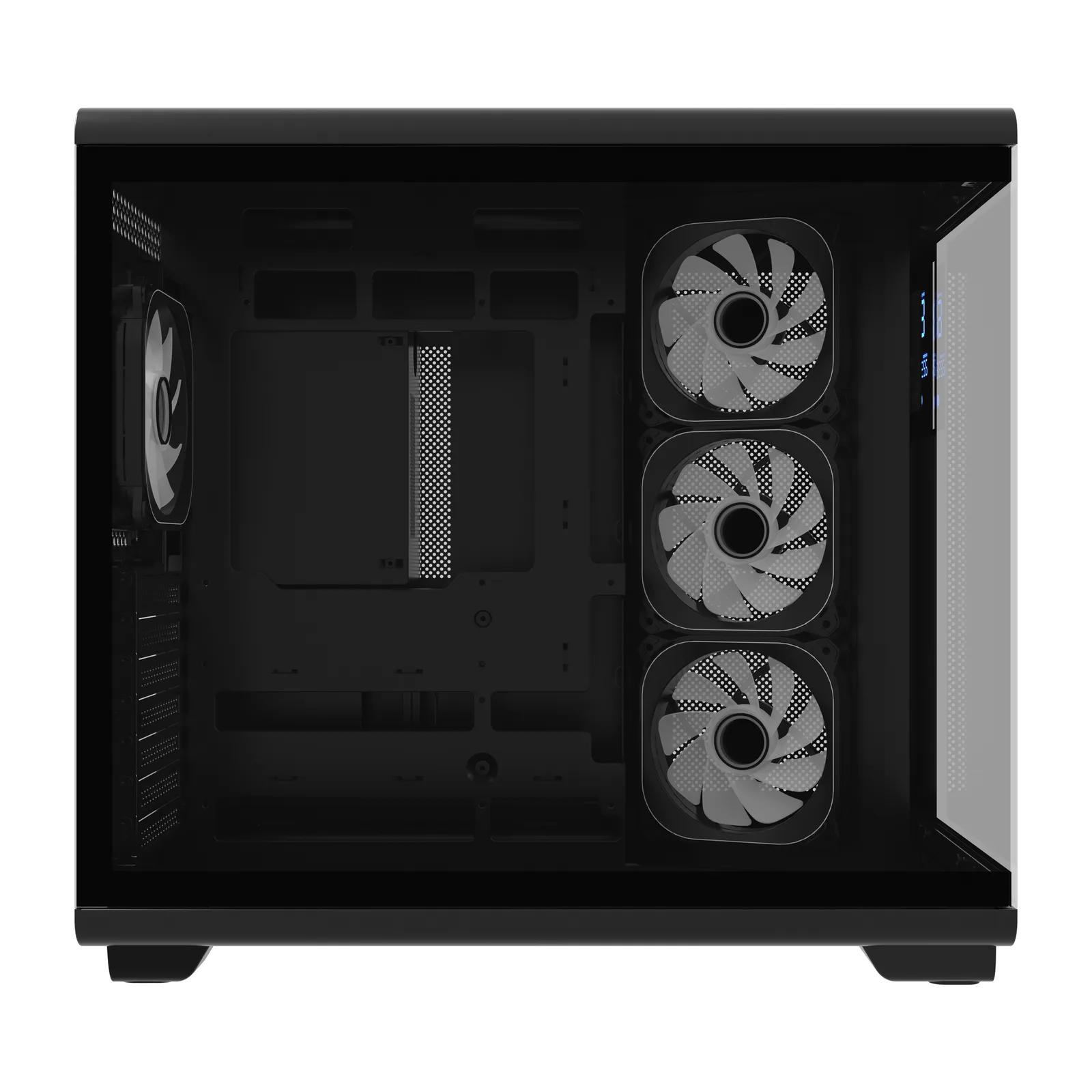 HC710 850W 80+ Bronze ARGB Akvaryum ATX Mid Tower Siyah 6