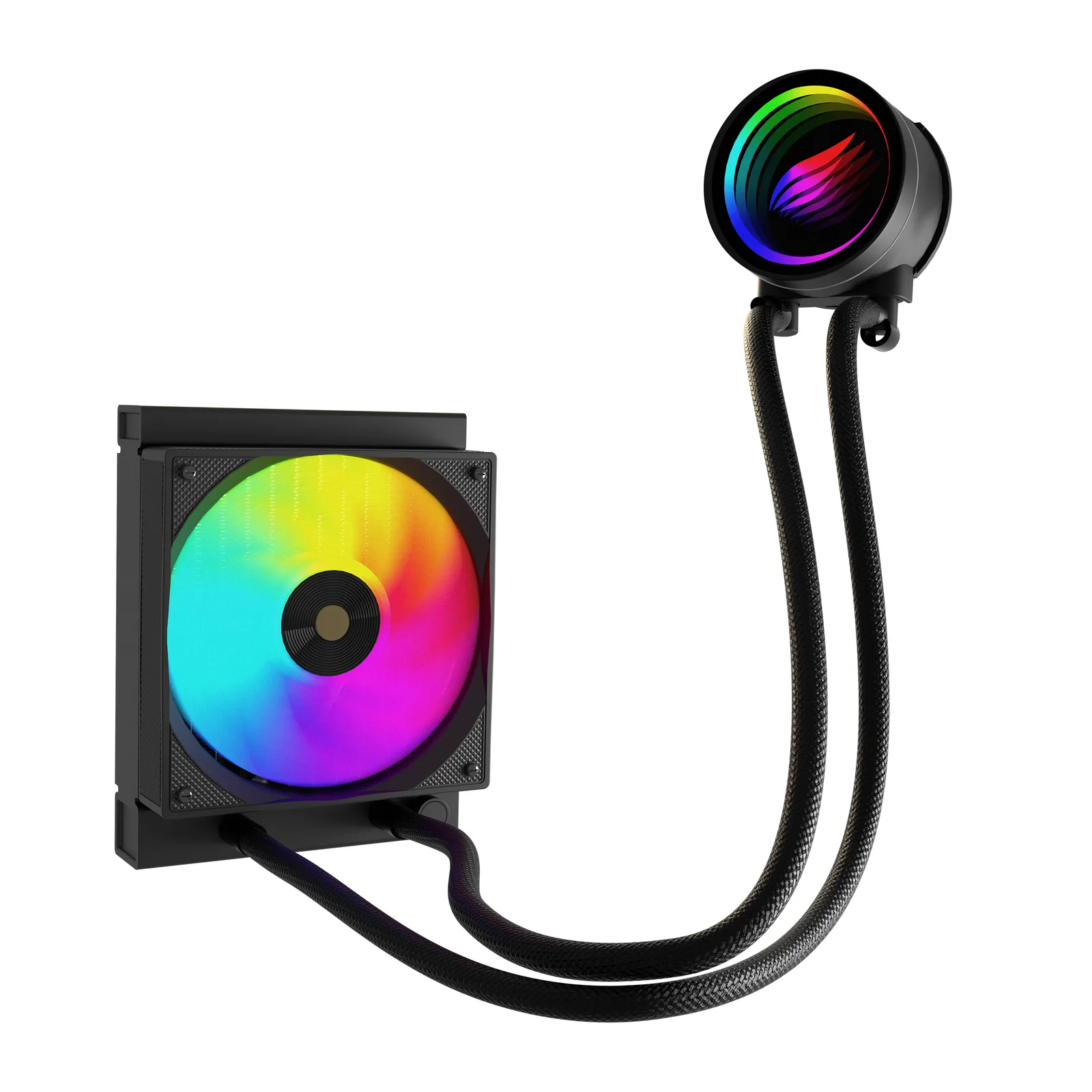 HL120 Frostbite 120mm ARGB AM5 und LGA1700 kompatible schwarze Flüssigkeitskühlung 4