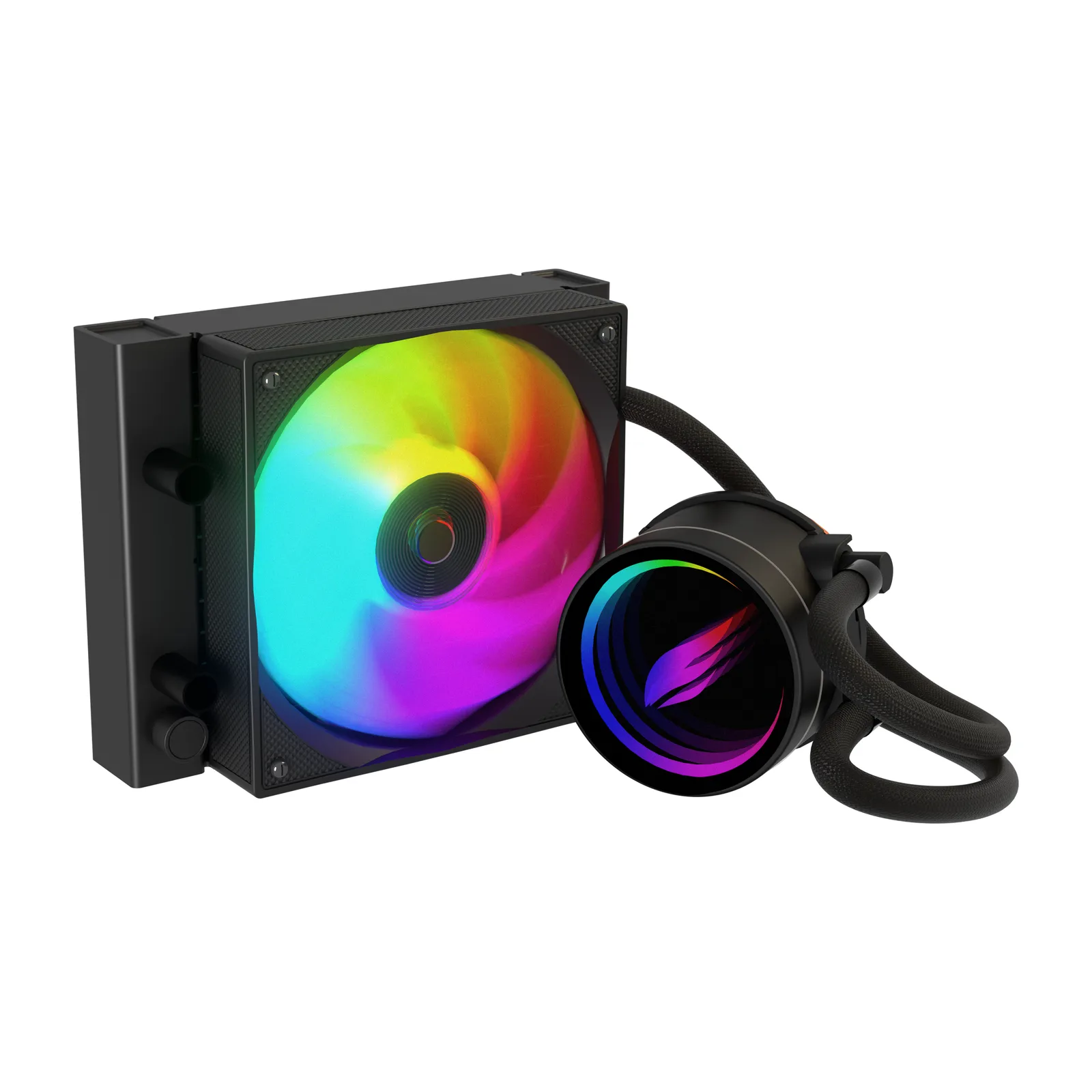 HL120 Frostbite 120mm ARGB AM5 und LGA1700 kompatible schwarze Flüssigkeitskühlung 5