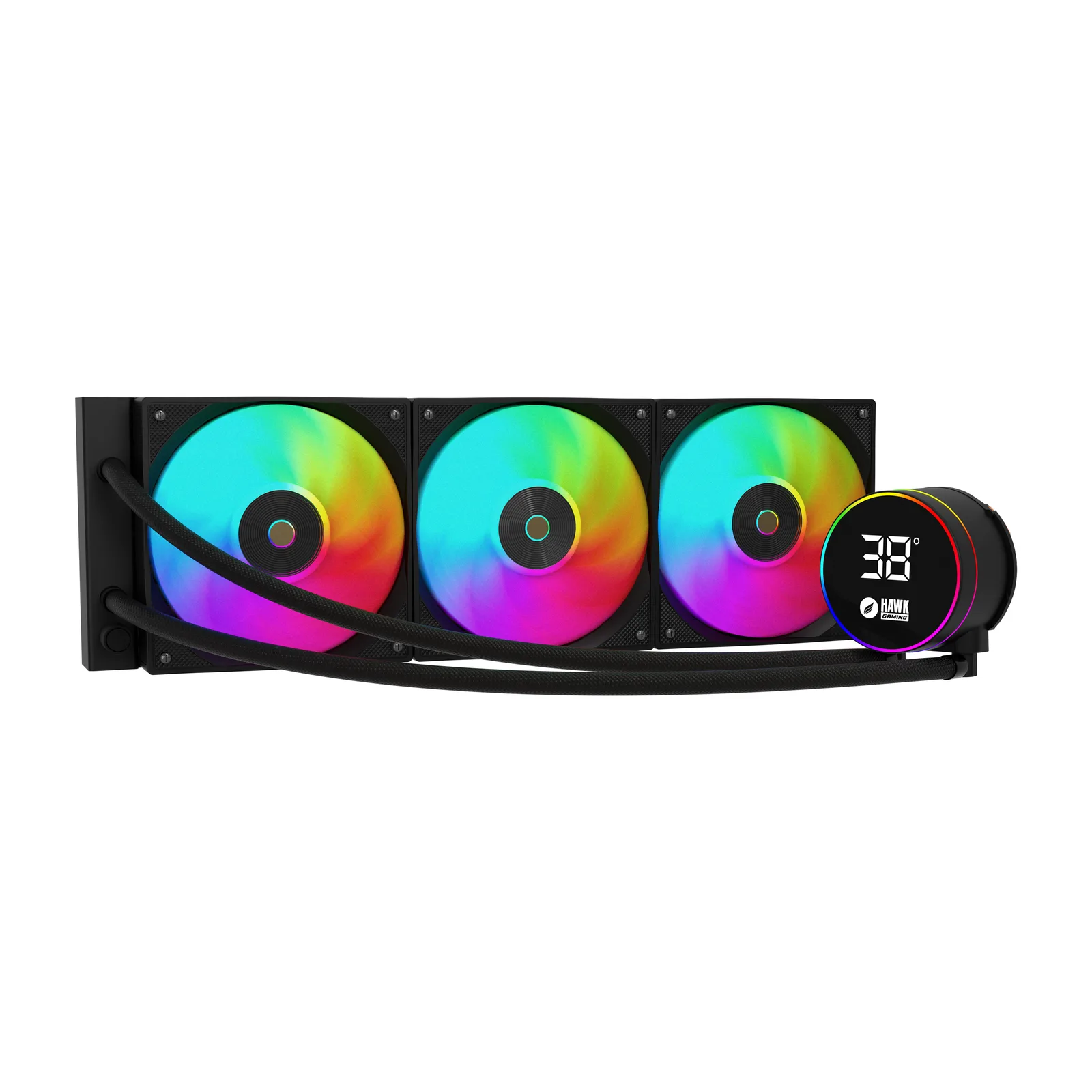 HL360 Frostbite 360mm Led ARGB AM5 ve LGA1700 Uyumlu Siyah Sıvı Soğutucu 1