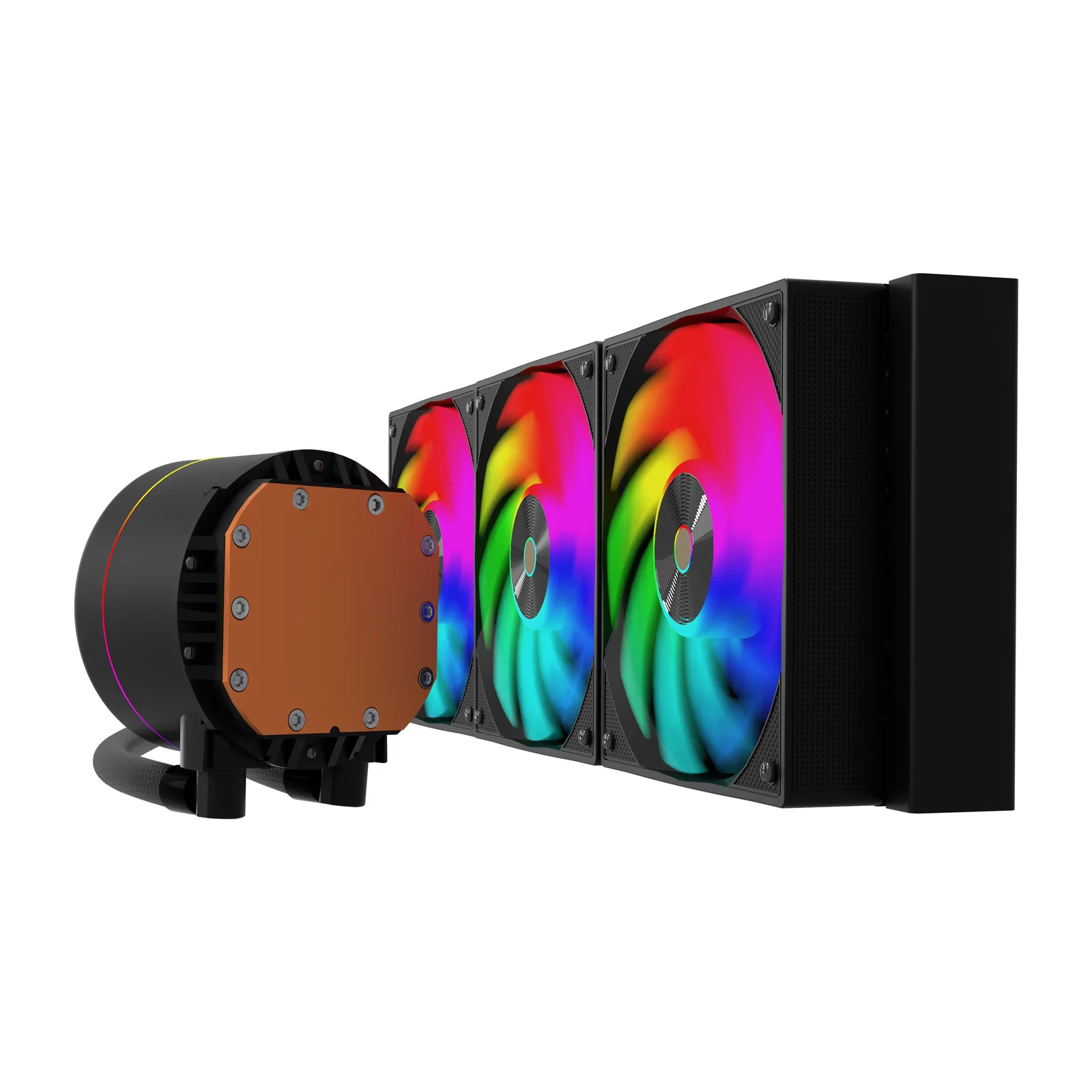 HL360 Frostbite 360mm Led ARGB AM5 ve LGA1700 Uyumlu Siyah Sıvı Soğutucu 7