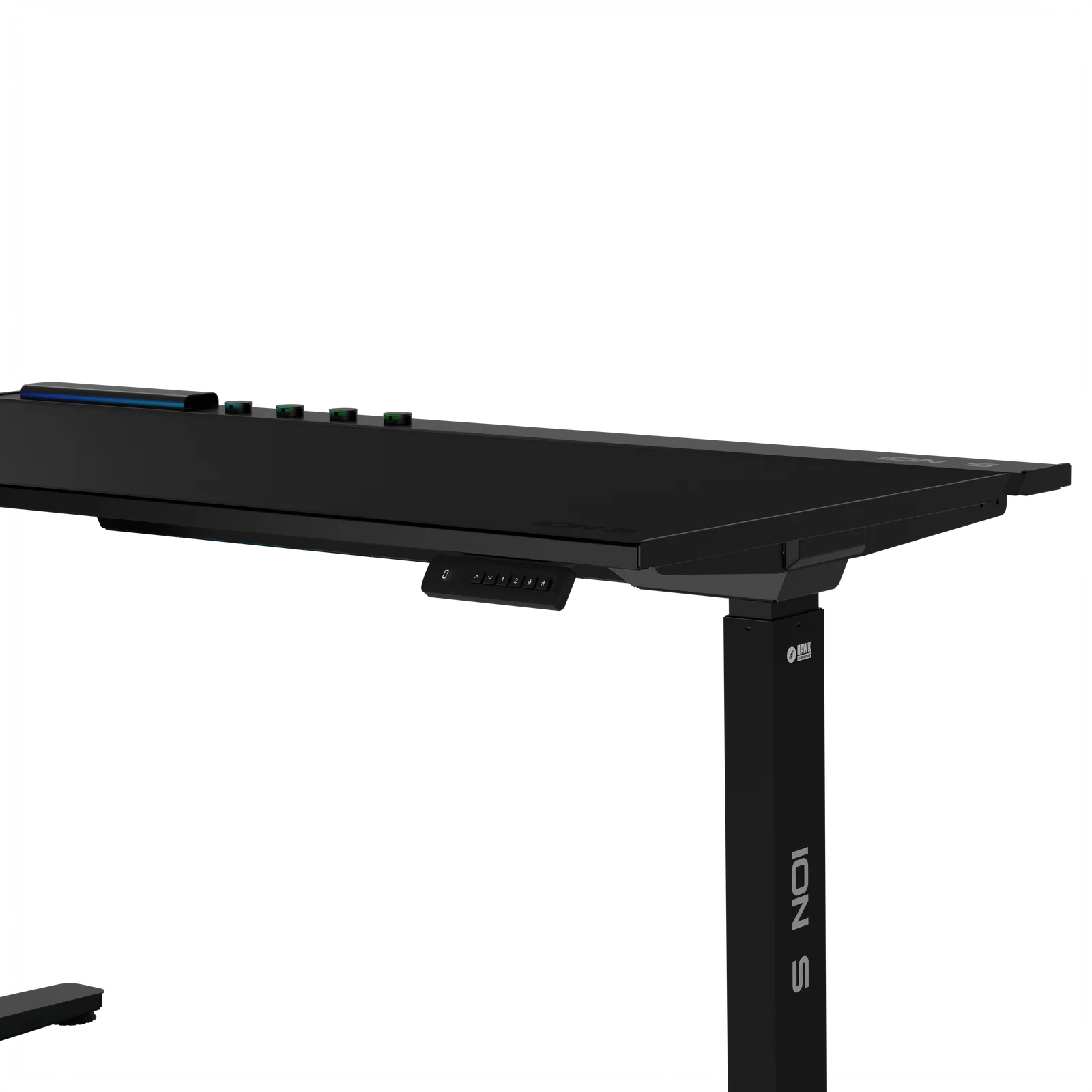 ION S Doppelmotorischer höhenverstellbarer RGB 140x70 Schwarzer Farb-Arbeits- und 1