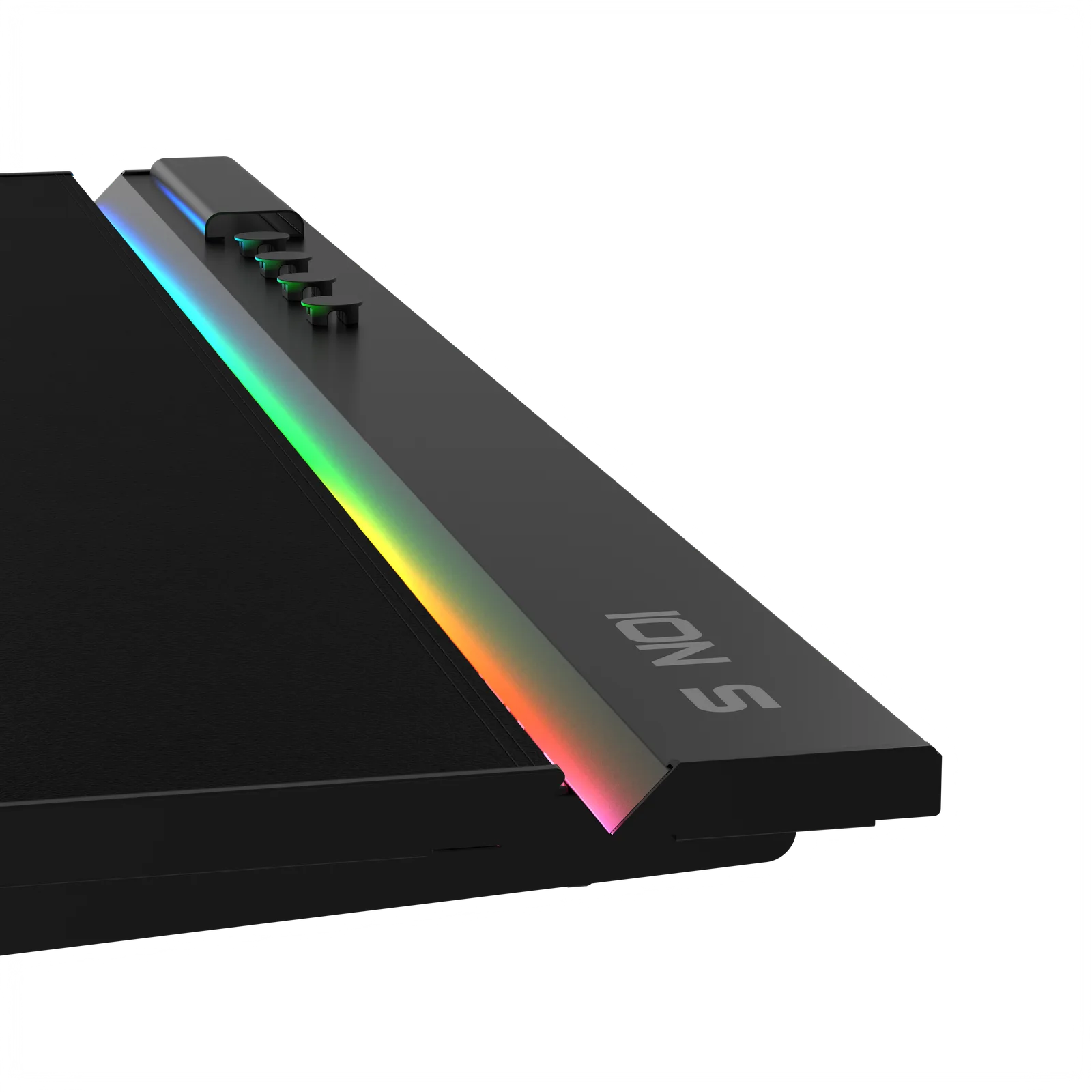 ION S Doppelmotorischer höhenverstellbarer RGB 140x70 Schwarzer Farb-Arbeits- und 4