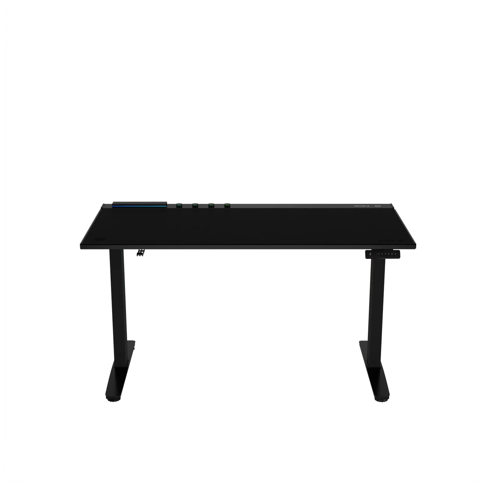ION S Doppelmotorischer höhenverstellbarer RGB 140x70 Schwarzer Farb-Arbeits- und 7