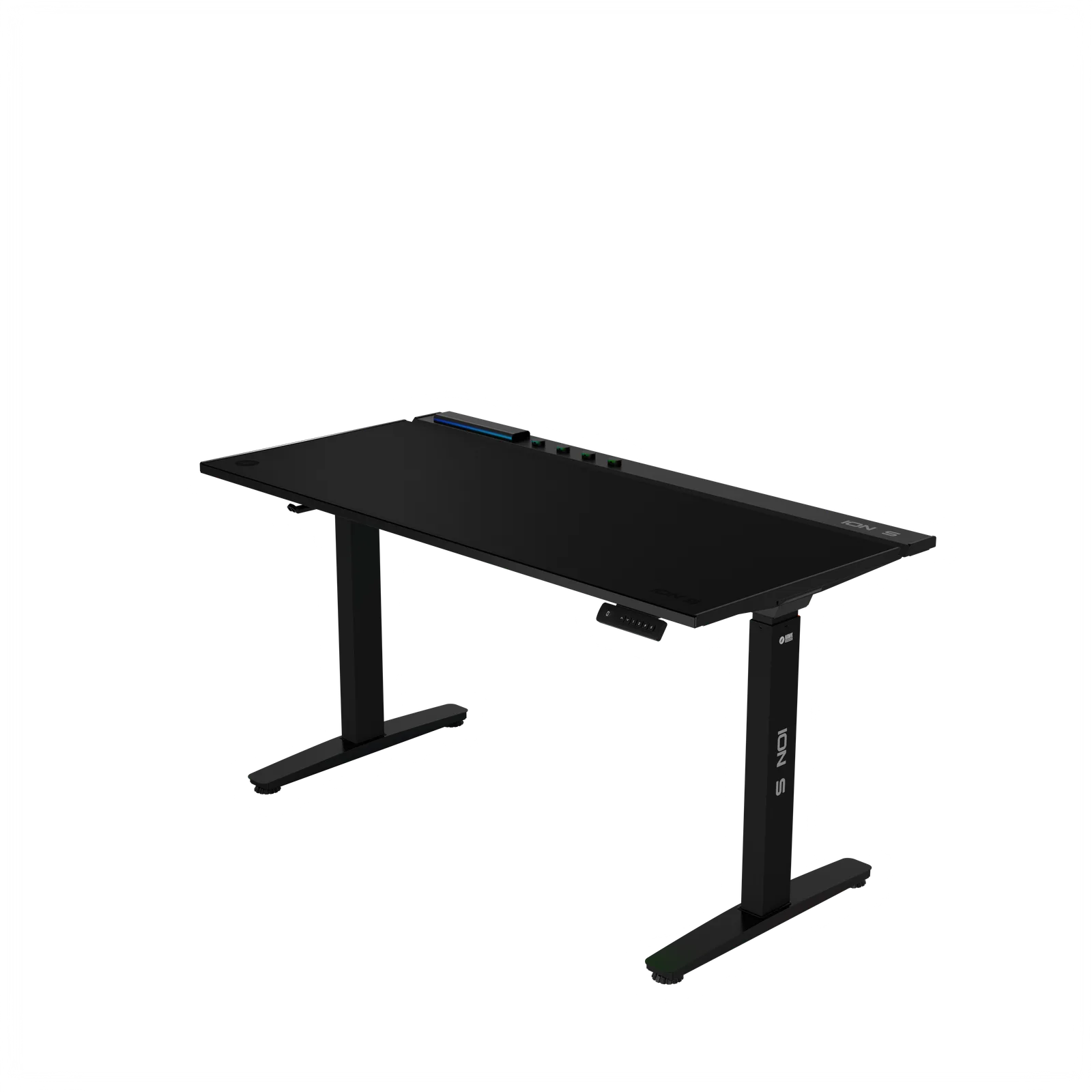 ION S Doppelmotorischer höhenverstellbarer RGB 140x70 Schwarzer Farb-Arbeits- und 8