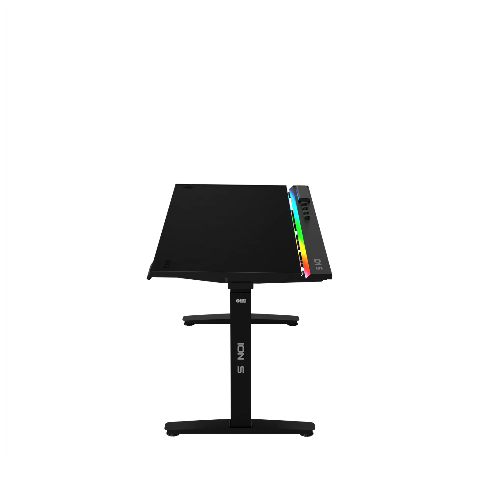ION S Doppelmotorischer höhenverstellbarer RGB 140x70 Schwarzer Farb-Arbeits- und 9