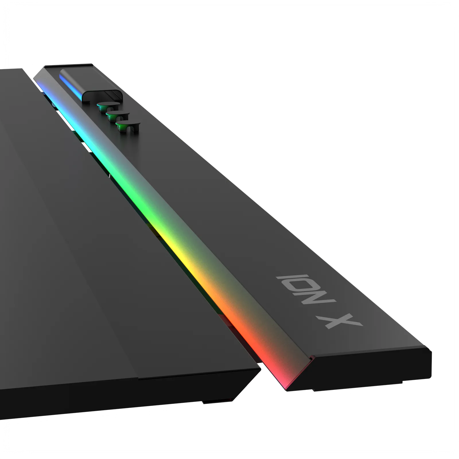ION X ذو المحركات المزدوجة قابل لتعديل الارتفاع RGB 160x80 أسود مكتب العمل و 4