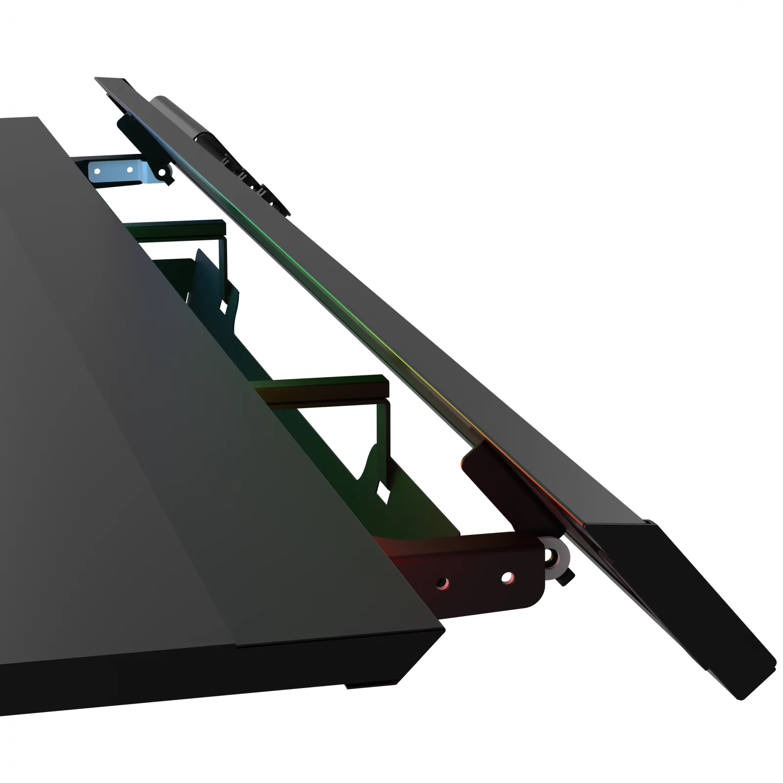 ION X ذو المحركات المزدوجة قابل لتعديل الارتفاع RGB 160x80 أسود مكتب العمل و 5